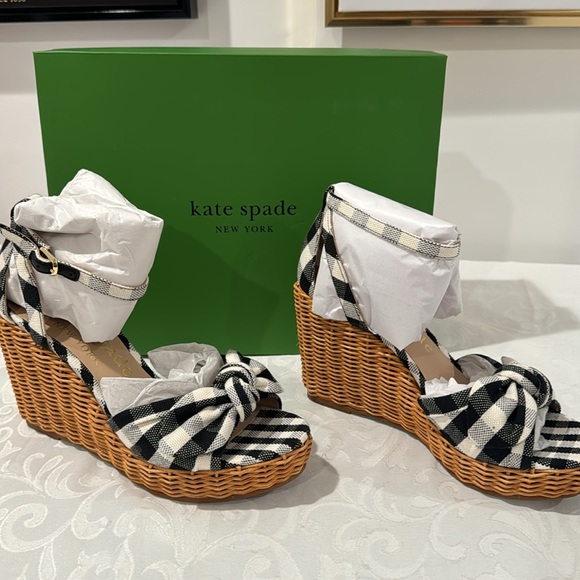 🎉HP🎉 ♠️Kate spade “Tianna” Wicker Sandal. Ladies 8.5 - Picture 6 of 15